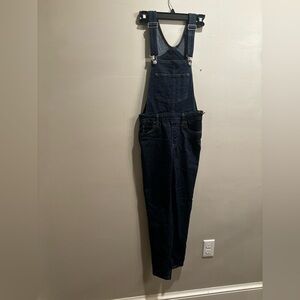 Women's Dark Blue Denim Overalls size 26 basic classic fall neutral minimalist